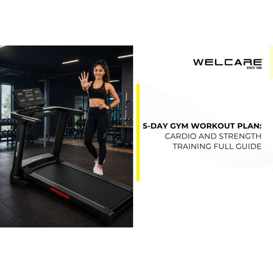  5-Day Gym Workout Plan: Cardio and Strength Training Full Guide